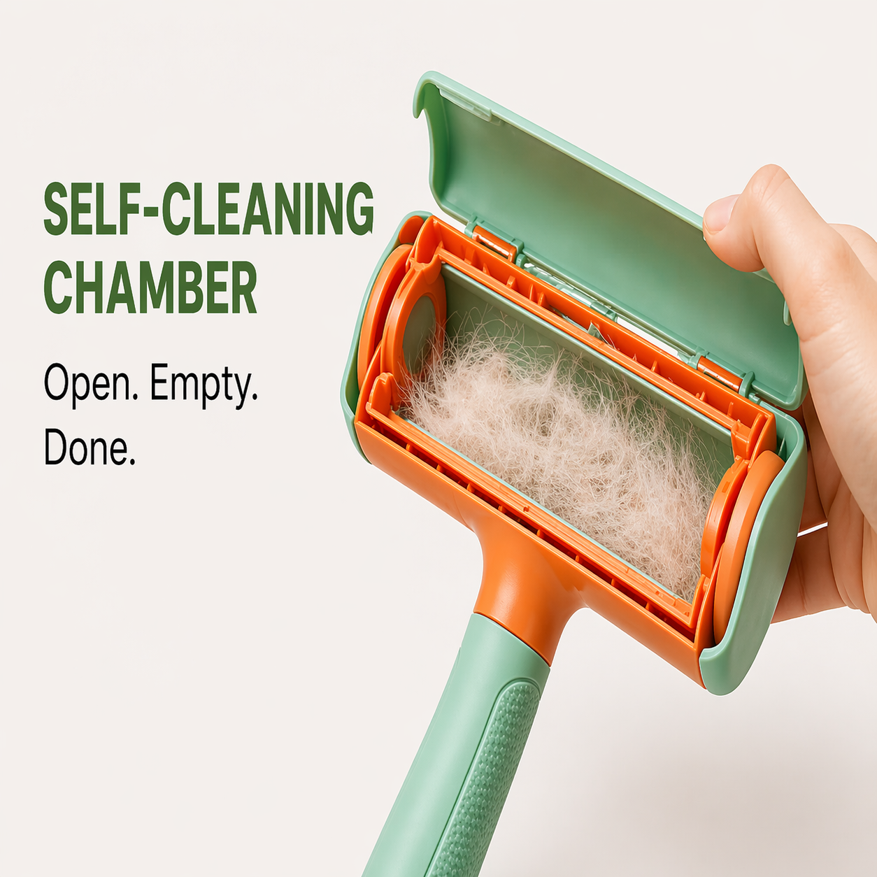 Reusable Pet Hair Remover Roller for Furniture – Dog & Cat Hair Remover, Self Cleaning, No Tape Needed