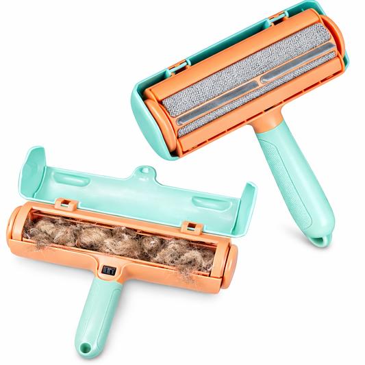 Reusable Pet Hair Remover Roller for Furniture – Dog & Cat Hair Remover, Self Cleaning, No Tape Needed