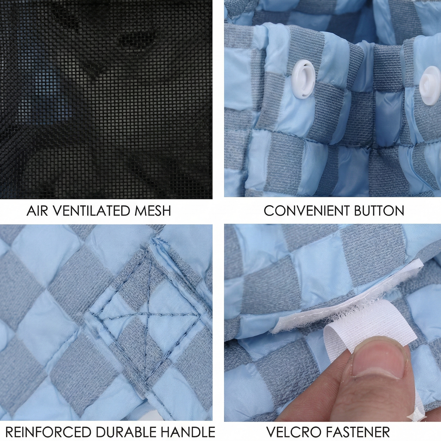 Pet Carrier Tote Bag, Checkered Pattern with Mesh Window, Shoulder Strap Travel Backpack for Small Cats and Dogs 1 pc